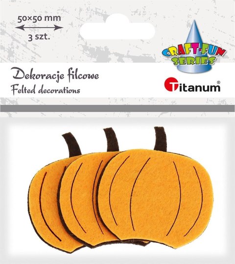 Ozdoba filcowa Craft-Fun Series Dynie Titanum (EA973)