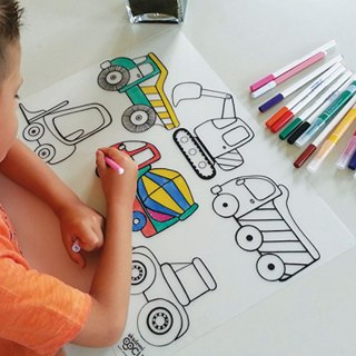 Podkład na biurko FUNNY MAT TRANSPARENT CIĘŻARÓWKA sfu1112 polipropylen PP [mm:] 335x480 Strigo (8681379311120)