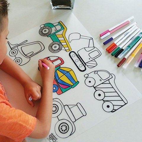 Podkład na biurko FUNNY MAT TRANSPARENT CIĘŻARÓWKA sfu1112 polipropylen PP [mm:] 335x480 Strigo (8681379311120)