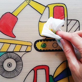 Podkład na biurko FUNNY MAT TRANSPARENT CIĘŻARÓWKA sfu1112 polipropylen PP [mm:] 335x480 Strigo (8681379311120)