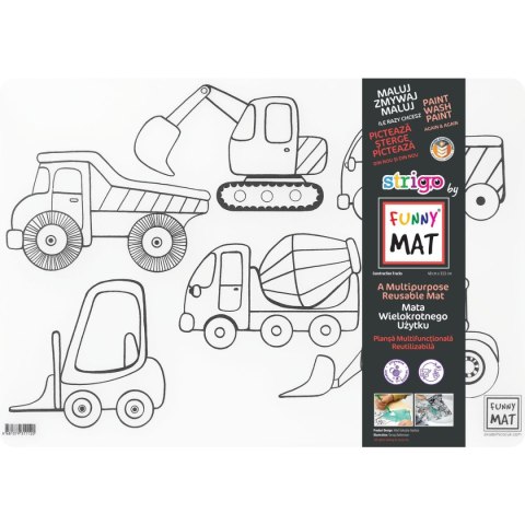 Podkład na biurko FUNNY MAT TRANSPARENT CIĘŻARÓWKA sfu1112 polipropylen PP [mm:] 335x480 Strigo (8681379311120)