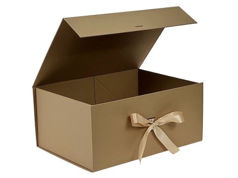 Pudełko na prezent do samodzielnego składania, j. brąz [mm:] 390x280x 175 Adar (617841)
