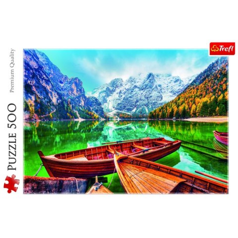 Puzzle Jezioro Braies, Włochy 500 el. Trefl (37486)