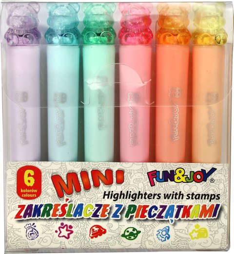 Zakreślacz wkład 6 kolorów 1-4mm Fun&Joy (FJ01060555)