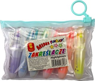Zakreślacz wkład 6 kolorów 1-4mm Fun&Joy (FJ01060557)