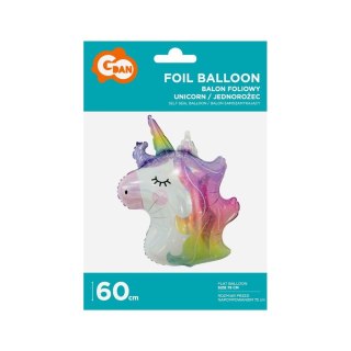 Balon foliowy Jednorożec - głowa 75 cm Godan (BF-HJGB)