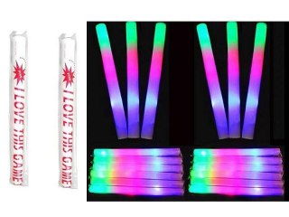 Gadżet pałeczka piankowa ze światłem LED, 3 tryby świecenia Adar (607729)