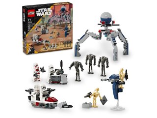 Klocki konstrukcyjne Star Wars Zestaw bitewny z żołnierzem armii klonów™ i droidem bojowym™ Lego (75372)