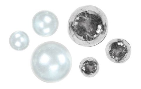 Kryształki Craft-Fun Series perełki mix Titanum (24CY0324 (white,silver ))