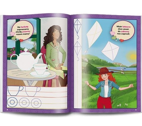 Książeczka edukacyjna Horse Club. Rysujemy Szlaczki Ameet (KSS 8401)