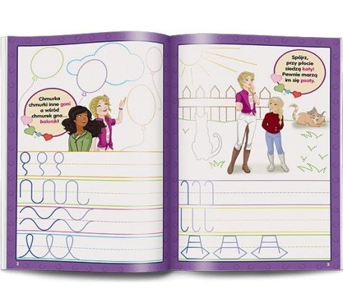 Książeczka edukacyjna Horse Club. Rysujemy Szlaczki Ameet (KSS 8401)