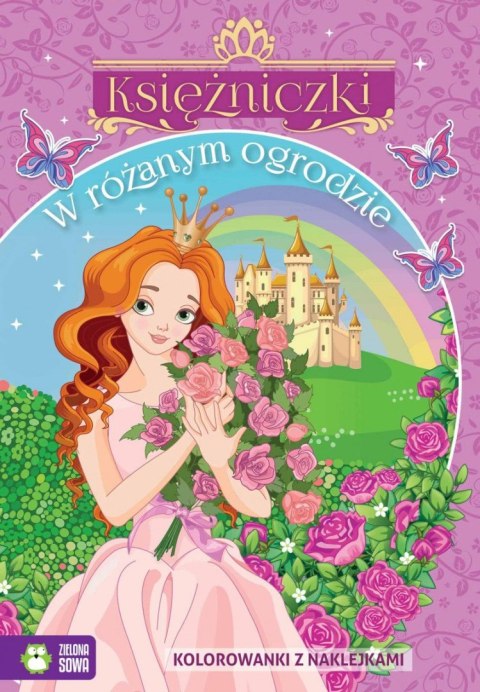 Książeczka edukacyjna W różanym ogrodzie Zielona Sowa