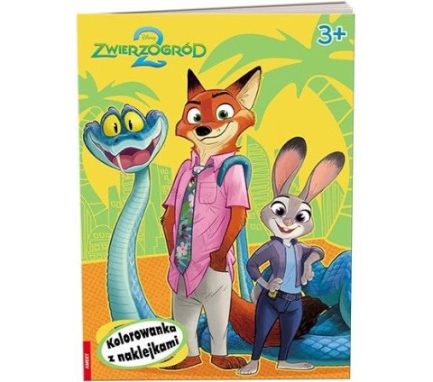 Książka dla dzieci Zwierzogród 2 Kolorowanka z Naklejkami Ameet (NA 9142)