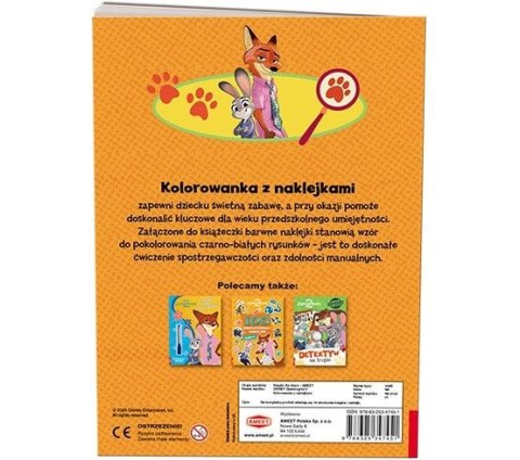 Książka dla dzieci Zwierzogród 2 Kolorowanka z Naklejkami Ameet (NA 9142)