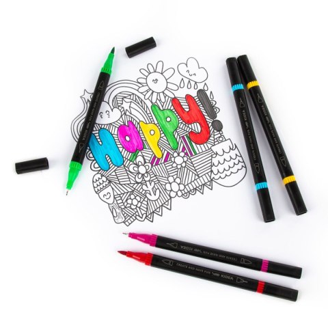 Marker permanentny wkład mix okrągła końcówka Kidea (MBC6KKA)