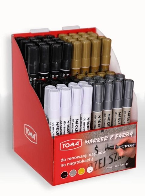 Marker specjalistyczny do renowacji wkład mix 2,3mm okrągła końcówka Toma