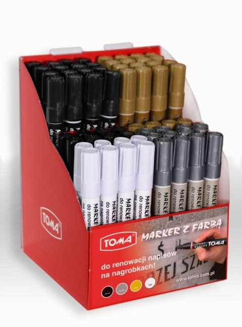 Marker specjalistyczny do renowacji wkład mix 2,3mm okrągła końcówka Toma