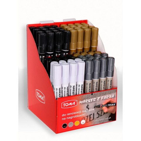 Marker specjalistyczny do renowacji wkład mix 2,3mm okrągła końcówka Toma