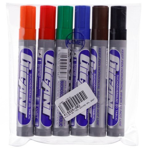 Marker suchościeralny wkład mix 1,5-2,5mm okrągła końcówka Kamet