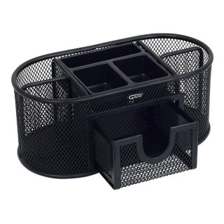 Przybornik na biurko czarny metal Grand (GR-1776)