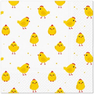 Serwetki TaT Wielkanoc Bunnies In Basket mix bibuła [mm:] 330x330 Paw (TL127900)