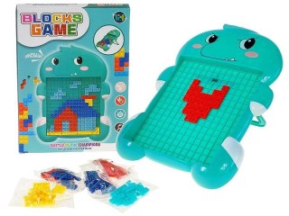 Układanka z klocków, wtykanka, dinozaur Adar (625365)