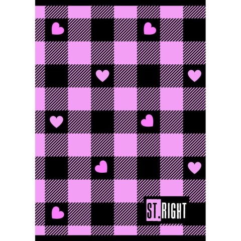 Zeszyt St.Right A5 32k. 70g krata Unipap