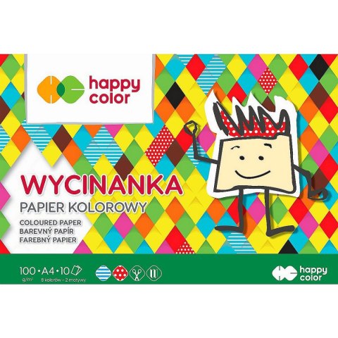 Blok artystyczny 10 ark happy color A4 100g 10k Happy Color (HA 3710 2030-A10)