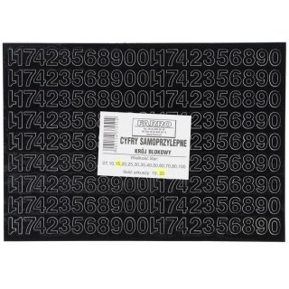 Cyfry samoprzylepne czarne Farro