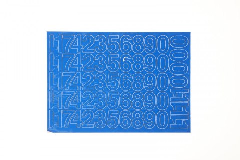 Cyfry samoprzylepne niebieskie