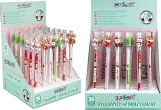 Długopis wymazywalny CHRISTMAS wkład niebieskie 0,7mm Fun&Joy