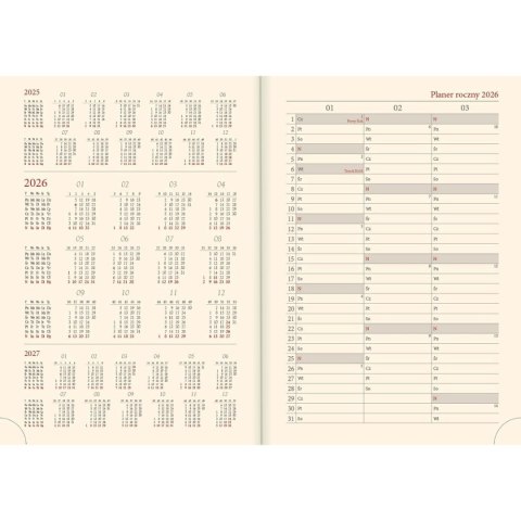 Kalendarz książkowy (terminarz) Vivella terminarz B5 Lucrum (51T-V)