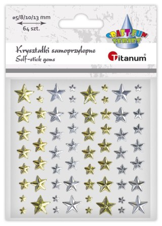 Kryształki Craft-Fun Series gwiazdki złoty/srebrny Titanum (24MH0381)