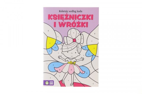 Książeczka edukacyjna Koloruję wedłu kodu. Zielona Sowa (Księżniczki i wróżki.)