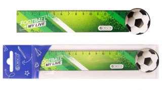 Linijka drewniana Piłka 15 cm 15cm Cresco (224103)