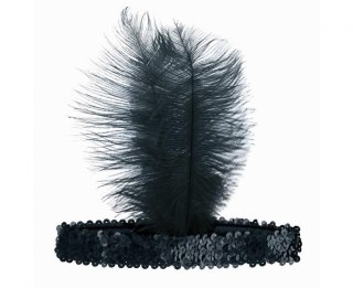 Opaska z piórem czarna Godan (YH-OKCZ)