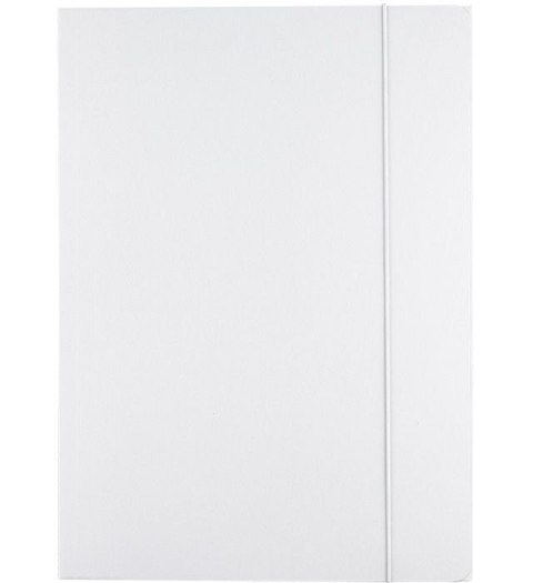 Teczka kartonowa na gumkę A4 biały 300g (120-1987)