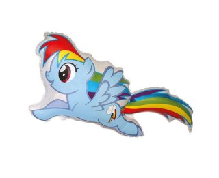 Balon foliowy Kucyki: Rainbow Dash, pakowany 24cal Godan (B901739)
