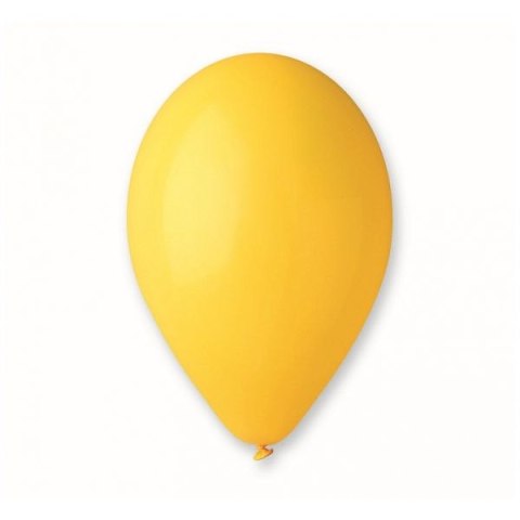 Balon gumowy PASTEL pastelowy żółta 300mm 20cal Godan (G90/02/10)