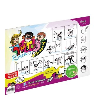 Blok rysunkowy Tytus Romek I Atomek A4 biały 20k Fiorello (150-1460)