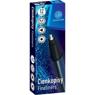 Cienkopis trójkątne wkład czarny 0,4mm 1kol. Astrapen (202023005)