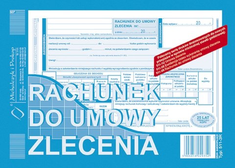 Druk offsetowy rachunek A5 50k. Michalczyk i Prokop (511-3E)