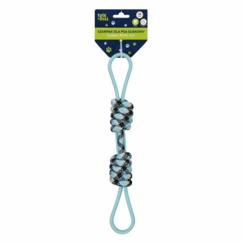 Gadżet Zabawka dla psa Szarpak 34 cm gumowy niebieski Trik Roll (560880)