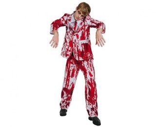 Kostium Zestaw dla dorosłych Krwawy Pan Młody (koszula, krawat, spodnie), rozm. 56 Godan (SL-KM56)