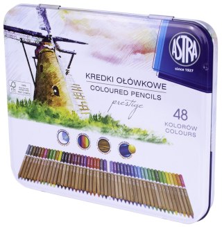 Kredki ołówkowe z drewna cedrowego 48 kol. Astra