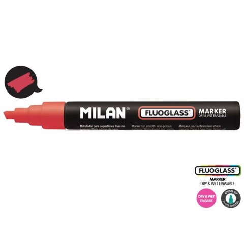 Marker specjalistyczny do szyb fluo wkład czerwony 2,0-4,0mm Milan (591293012)