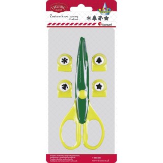 Nożyczki Craft-Fun Series Boże Narodzenie nożyczki i dziurkacze kreatywne 16,5cm Titanum (340302)