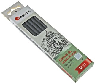 Ołówek w kartonowym pudełku 3H Titanum