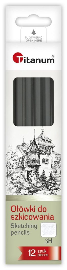 Ołówek w kartonowym pudełku 3H Titanum