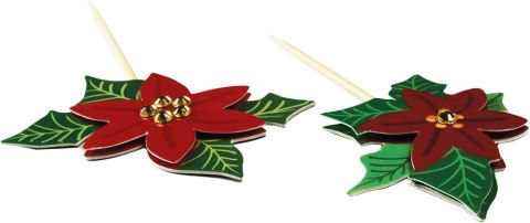 Ozdoba na piku Craft-Fun Series papierowa poinsecje xmass Titanum (4832)